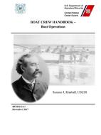 Boat Crew Handbook - Boat Operations (bch16114.1 - December 2017) di United States Coast Guard edito da Lulu Press Inc