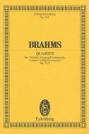 String Quartet A Minor Op 512 di JOHANNES BRAHMS edito da Schott & Co