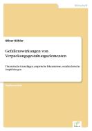Gefallenswirkungen von Verpackungsgestaltungselementen di Oliver Köhler edito da Diplom.de