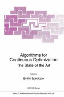 Algorithms for Continuous Optimization edito da Springer Netherlands