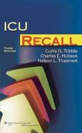 Icu Recall edito da Lippincott Williams And Wilkins
