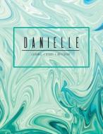 Danielle Journal Diary Notebook: Teal Turquoise Personalized Journal Gift, Minimalist Marble Cover 8.5 X 11 di Mango House Publishing edito da Createspace Independent Publishing Platform
