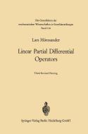 Linear Partial Differential Operators di Lars Hörmander edito da Springer Berlin Heidelberg