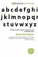 Back-formation edito da Alphascript Publishing