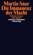 Die Immanenz der Macht di Martin Saar edito da Suhrkamp Verlag AG