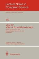 VDM '87. VDM - A Formal Method at Work edito da Springer Berlin Heidelberg