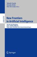 New Frontiers in Artificial Intelligence edito da Springer-Verlag GmbH