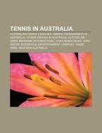 Tennis In Australia: Australia Davis Cup di Books Llc edito da Books LLC, Wiki Series