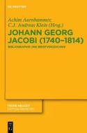 Johann Georg Jacobi (1740 1814): Bibliographie Und Briefverzeichnis edito da Walter de Gruyter