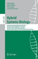 Hybrid Systems Biology edito da Springer International Publishing
