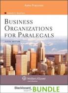 Business Organizations for Paralegals [With Blackboard Student Access Key] di Deborah E. Bouchoux edito da Aspen Publishers