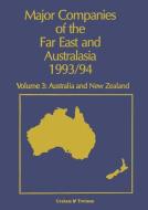 Major Companies of The Far East and Australasia 1993/94 di Jennifer L. Carr edito da Springer Netherlands
