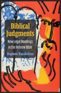 Biblical Judgments di Daphne Barak-Erez edito da The University Of Michigan Press