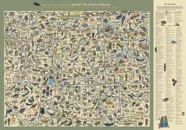 Cruisin' the Fossil Freeway Map di Kirk Johnson edito da Fulcrum Group