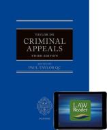 Taylor on Criminal Appeals di Taylor edito da OXFORD UNIV PR