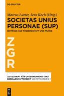 Societas Unius Personae (SUP) edito da Gruyter, Walter de GmbH
