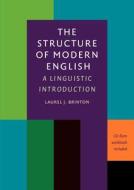 The Structure of Modern English, w. CD-ROM di Laurel J. Brinton edito da John Benjamins Publications
