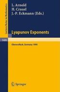 Lyapunov Exponents edito da Springer Berlin Heidelberg