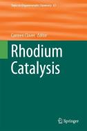 Rhodium Catalysis edito da Springer-Verlag GmbH