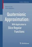 Quaternionic Approximation di Sorin G. Gal, Irene Sabadini edito da Springer-Verlag GmbH