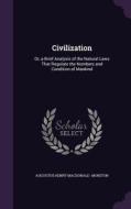 Civilization di Augustus Henry MacDonald- Moreton edito da Palala Press