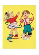 Children with Hula Hoops Friendship Greeting Cards [With Envelope] edito da LAUGHING ELEPHANT