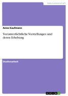 Vorunterrlichtliche Vorstellungen Und Deren Erhebung di Anne Kaufmann edito da Grin Publishing
