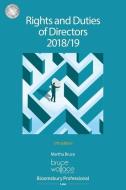 Rights and Duties of Directors 2018/19 di Martha Bruce edito da Bloomsbury Publishing PLC