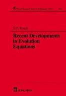 Recent Developments in Evolution Equations di G. F. Roach edito da Chapman and Hall/CRC