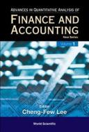 Advances In Quantitative Analysis Of Finance And Accounting - New Series di Lee Cheng-few edito da World Scientific