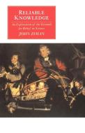Reliable Knowledge di J. M. Ziman, John M. Ziman edito da Cambridge University Press