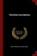 Christian Inscriptions edito da CHIZINE PUBN