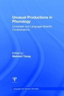 Unusual Productions in Phonology edito da Taylor & Francis Ltd