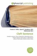 Cleft Sentence edito da Alphascript Publishing