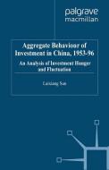 Aggregate Behaviour of Investment in China, 1953-96 di Laixiang Sun edito da Palgrave Macmillan UK
