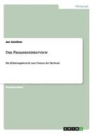 Das Passanteninterview zur SHELL-Jugendstudie di Jan Seichter edito da GRIN Verlag