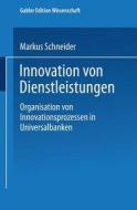 Innovation von Dienstleistungen edito da Deutscher Universitätsverlag