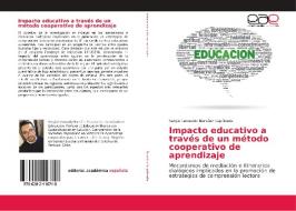 Impacto educativo a través de un método cooperativo de aprendizaje di Sergio Leonardo Narváez Sepúlveda edito da EAE
