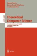 Theoretical Computer Science di A. Restivo, S. Rocca edito da Springer Berlin Heidelberg