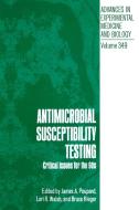 Antimicrobial Susceptibility Testing di James A. Poupard, Eastern Pennsylvania Branch of the Ameri edito da Springer US