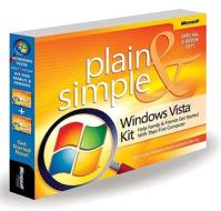 Windows Vista Plain And Simple Kit di Jerry Joyce, Marianne Moon, Katherine Murray edito da Microsoft Press,u.s.
