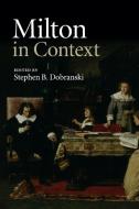 Milton in Context edito da Cambridge University Press