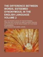 The Difference Between Words, Esteemed S di John Trusler edito da Rarebooksclub.com