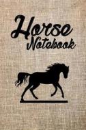 Horse Notebook: 150 Lined Pages Journals for Horse Lovers Crafts Tissu di Timizar Books edito da LIGHTNING SOURCE INC