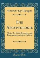 Die Aegyptologie: Abriss Der Entzifferungen Und Forschungen Auf Dem Gebiete (Classic Reprint) di Heinrich Karl Brugsch edito da Forgotten Books