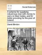 A Scheme For Supplying Industrious Men With Money To Carry On Their Trades, And For Better Providing For The Poor Of Ireland di David Bindon edito da Gale Ecco, Print Editions