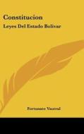 Constitucion: Leyes del Estado Bolivar: Desde 1882 Hasta 1884 (1884) di Fortunato Vautral edito da Kessinger Publishing
