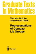 Representations of Compact Lie Groups di Theodor Bröcker, Tammo tom Dieck edito da Springer-Verlag GmbH