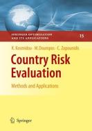 Country Risk Evaluation di Kyriaki Kosmidou, Michael Doumpos, Constantin Zopounidis edito da Springer-Verlag GmbH