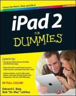 iPad 2 for Dummies di Edward C. Baig, Bob Levitus edito da HUNGRY MINDS